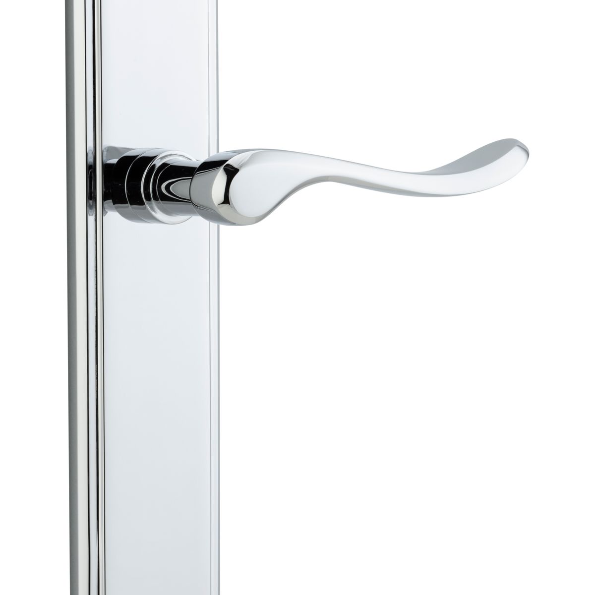 11926 - Stirling Lever - Stepped Backplate - Polished Chrome - Passage