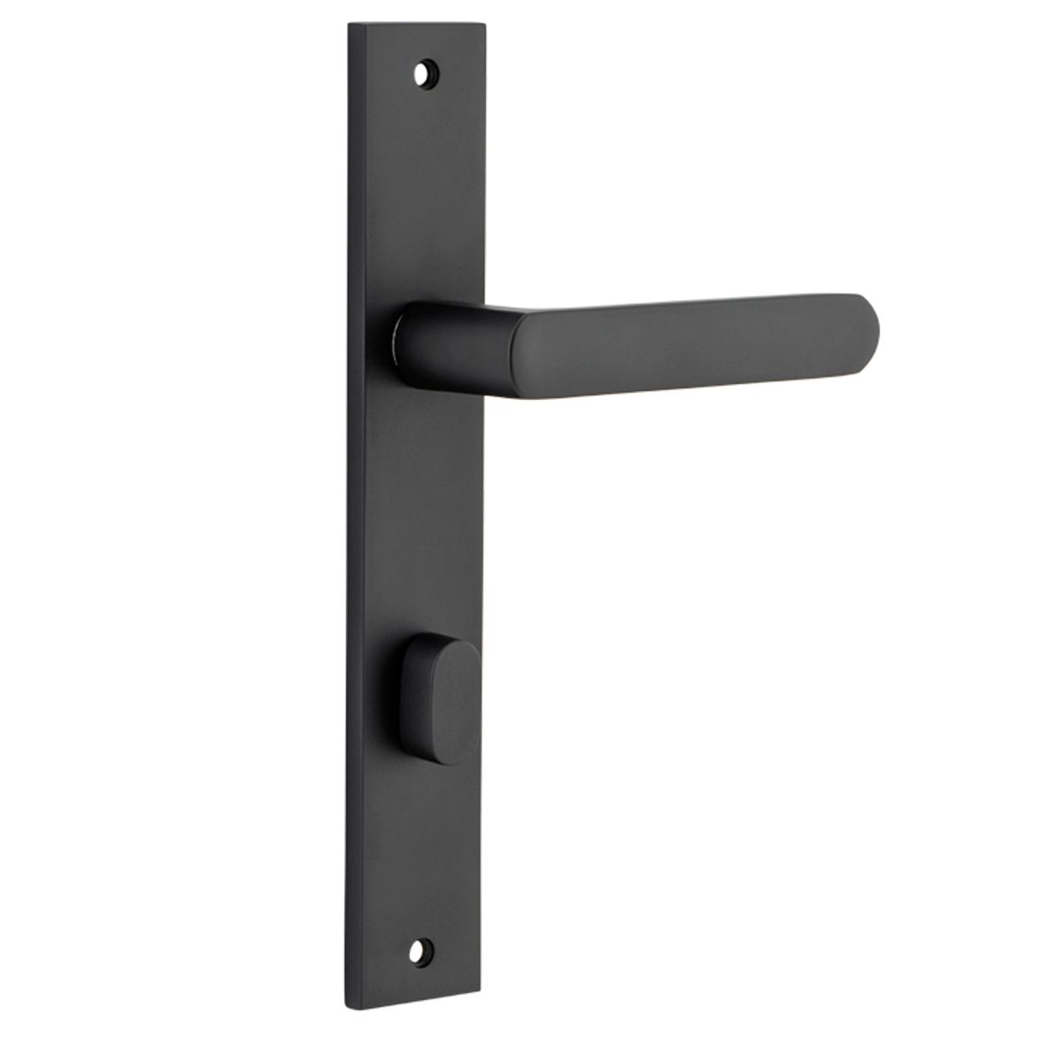 12860P85 - Osaka Lever - Rectangular Backplate - Matt Black - Privacy