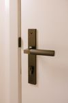 10752 - Brunswick Lever - Rectangular Backplate - Signature Brass - Passage