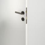 24001KENTR60KK - Puerto Lever - Round Rose Entrance Kit with Separate High Security Lock - Graphite PVD - Entrance