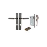 10752KENTR60KK - Brunswick Lever - Rectangular Backplate Entrance Kit with High Security Lock - Signature Brass - Entrance