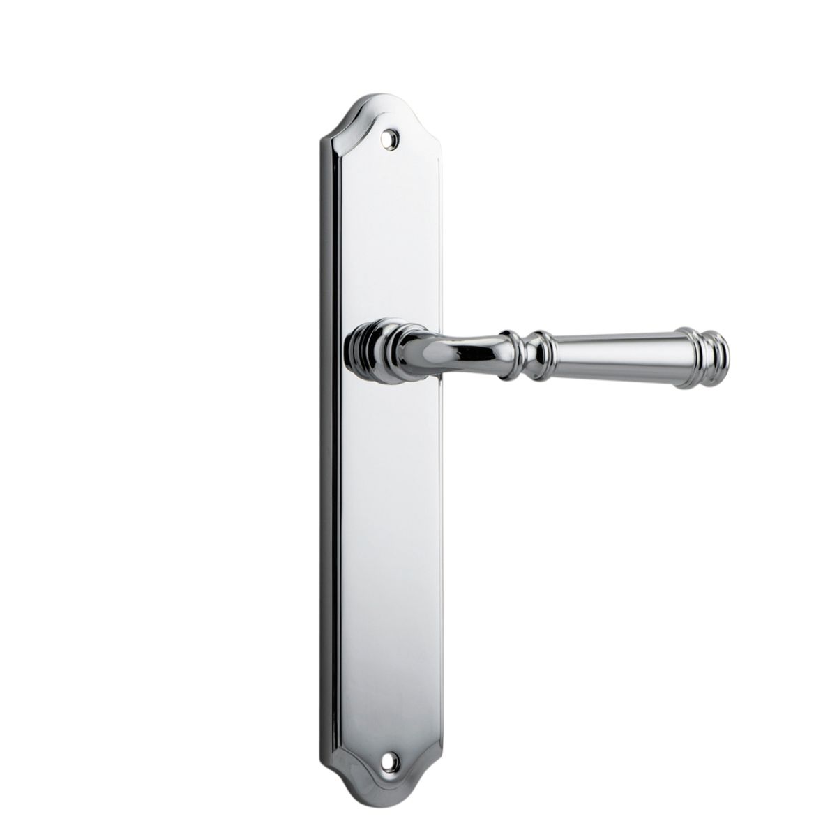11718 - Verona Lever - Shouldered Backplate - Polished Chrome - Passage