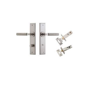 Brunswick Lever - Chamfered Backplate Privacy Kit