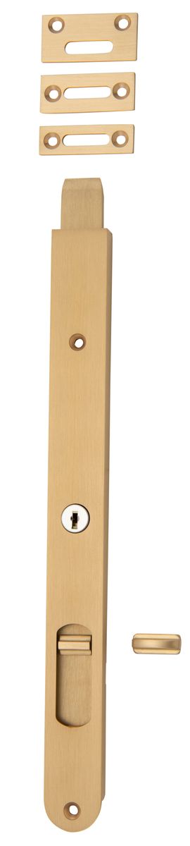 20326 - Locking Flush Bolt - 300mm - Brushed Brass