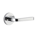 0324KIBPRIV60 - Annecy Lever - Round Rose (Inbuilt Privacy) - Polished Chrome - Privacy