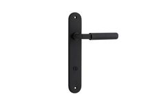 12768P85 - Brunswick Lever - Oval Backplate - Matt Black - Privacy