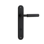 12768P85 - Brunswick Lever - Oval Backplate - Matt Black - Privacy