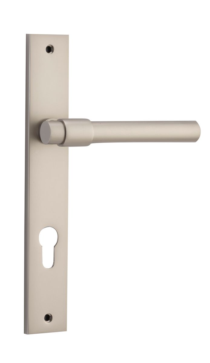 14896E85 - Helsinki Lever - Rectangular Backplate - Satin Nickel - Entrance