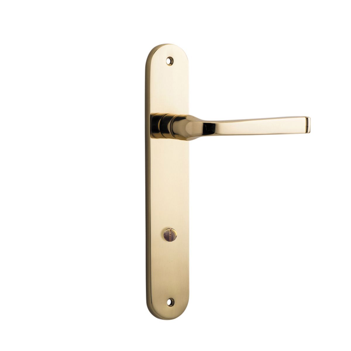 10232P85 - Annecy Lever - Oval Backplate - Polished Brass - Privacy