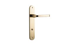 10232P85 - Annecy Lever - Oval Backplate - Polished Brass - Privacy