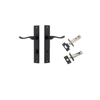 Stirling Lever - Rectangular Backplate Privacy Kit with Privacy Turn
