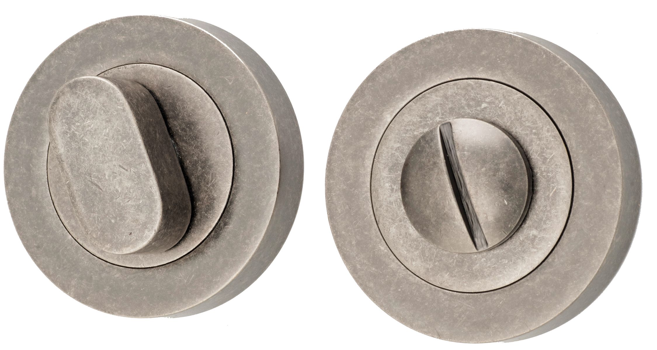 9317 - Privacy Turn - Round - Distressed Nickel