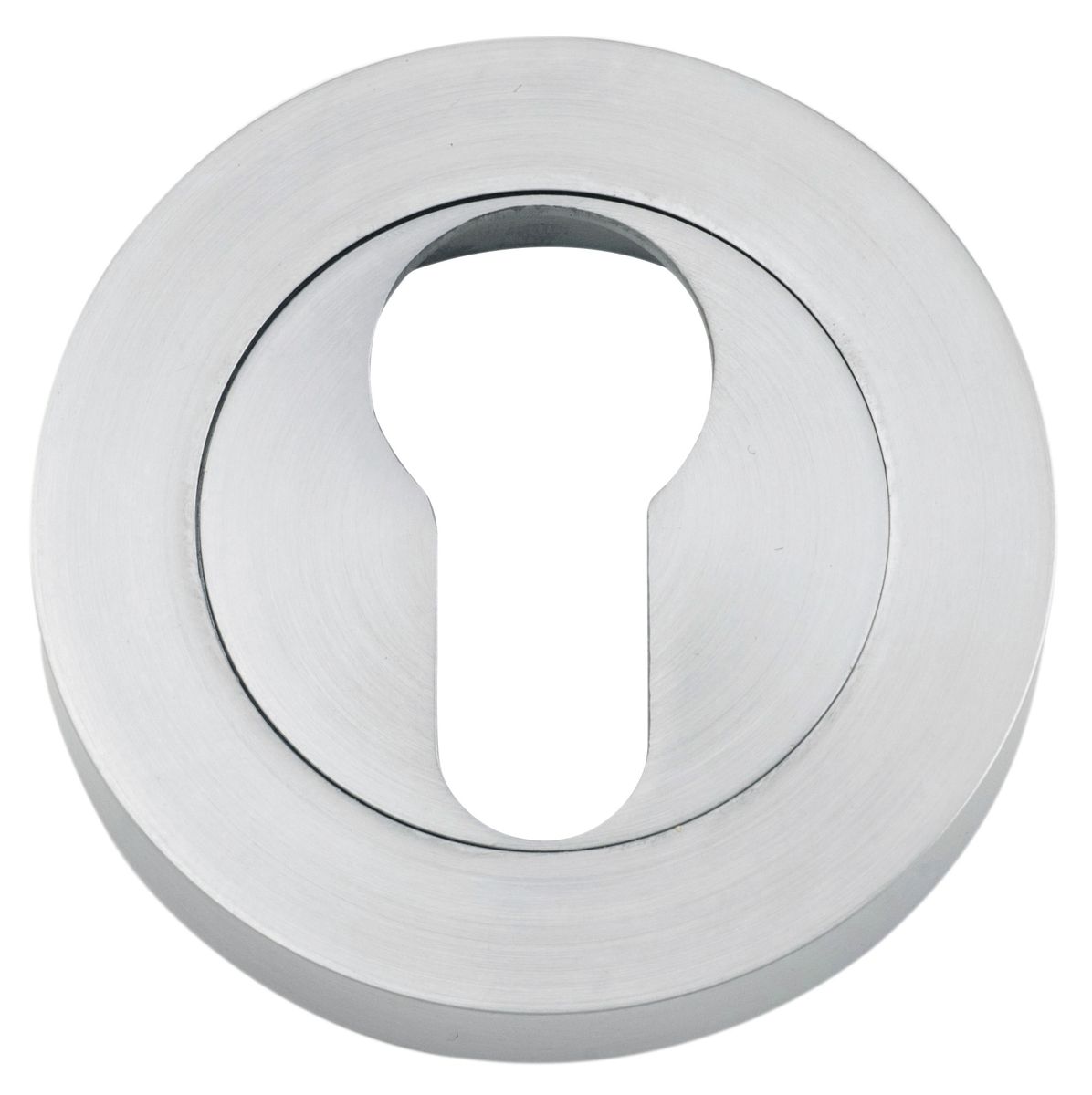9305 - Euro Escutcheons -  Round - Brushed Chrome