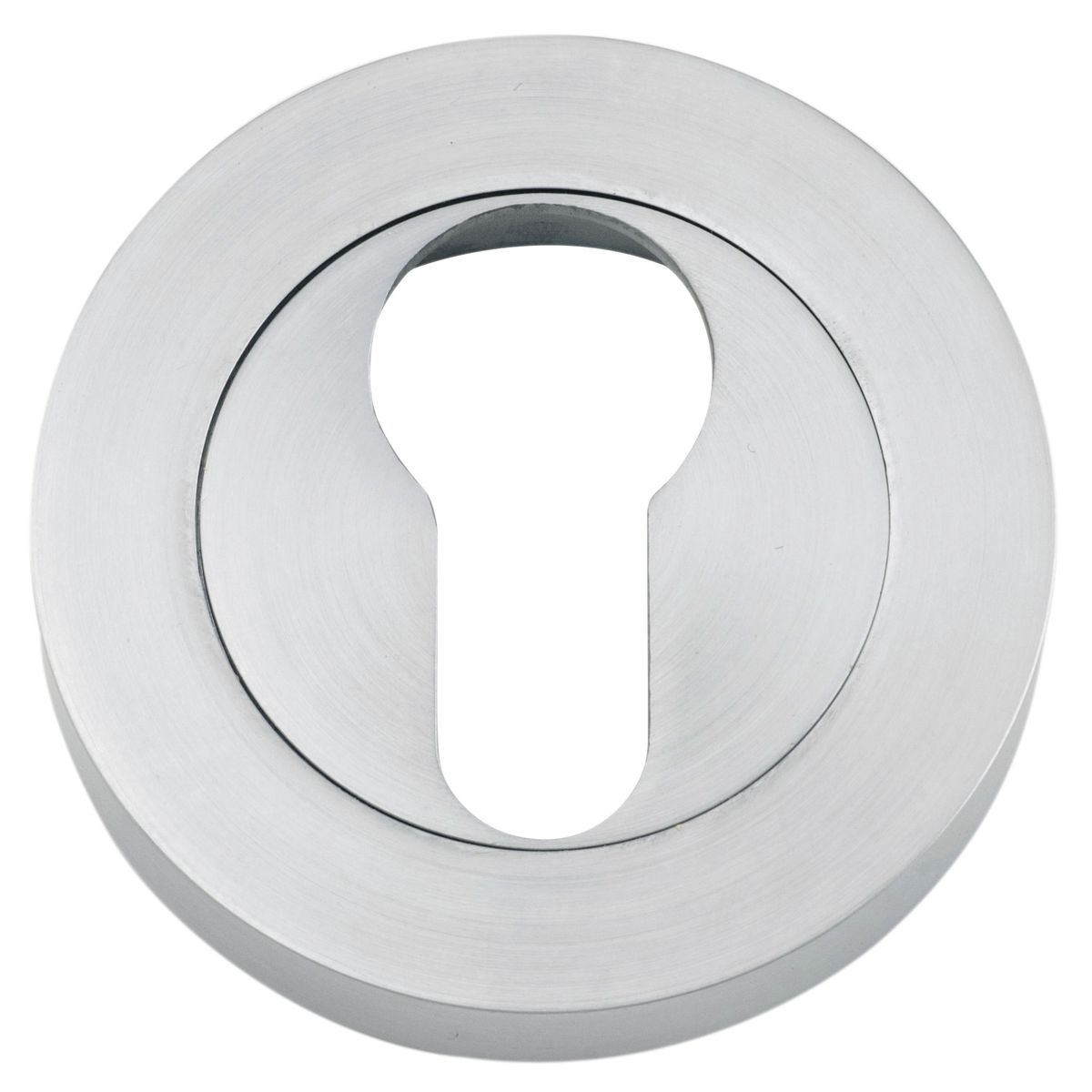9305 - Euro Escutcheons -  Round - Brushed Chrome