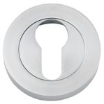 9305 - Euro Escutcheons -  Round - Brushed Chrome