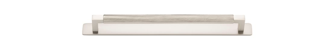 22125B - Brunswick Cabinet Pull with Backplate  - CTC256mm - Satin Nickel