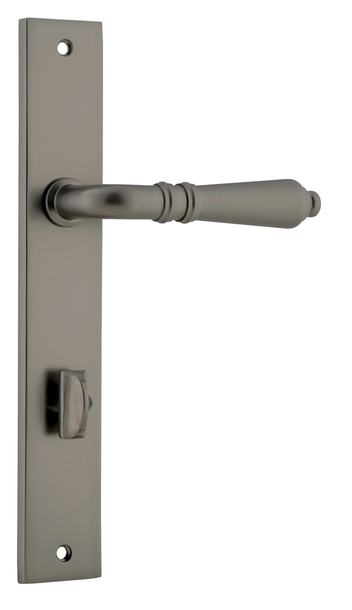 16800P85 - Sarlat Lever - Rectangular Backplate - Graphite PVD - Privacy