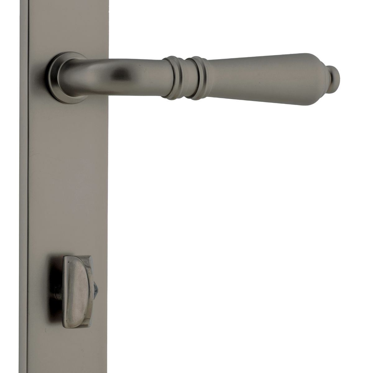 16800P85 - Sarlat Lever - Rectangular Backplate - Graphite PVD - Privacy