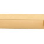 20956B - Osaka Cabinet Pull with Backplate - CTC128mm - Brushed Brass