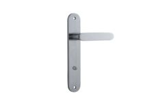 12264 - Bronte Lever - Oval Backplate - Brushed Chrome - Passage