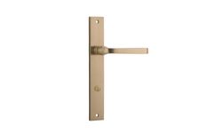 15708P85 - Annecy Lever - Rectangular Backplate - Brushed Brass - Privacy