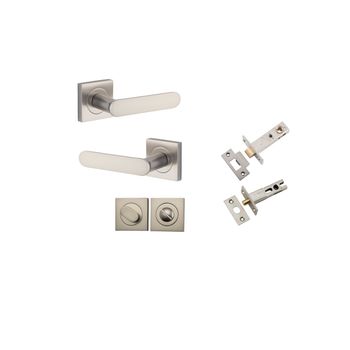 Bronte Lever - Square Rose Privacy Kit with Privacy Turn with Separate Privacy Turn