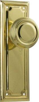 Edwardian Door Knob - Long Backplate