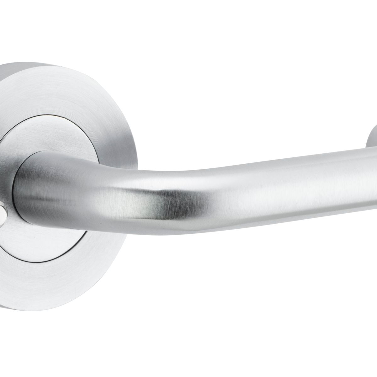 20355KIBPRIV60 - Oslo Lever - Round Rose (Inbuilt Privacy) - Brushed Chrome - Privacy