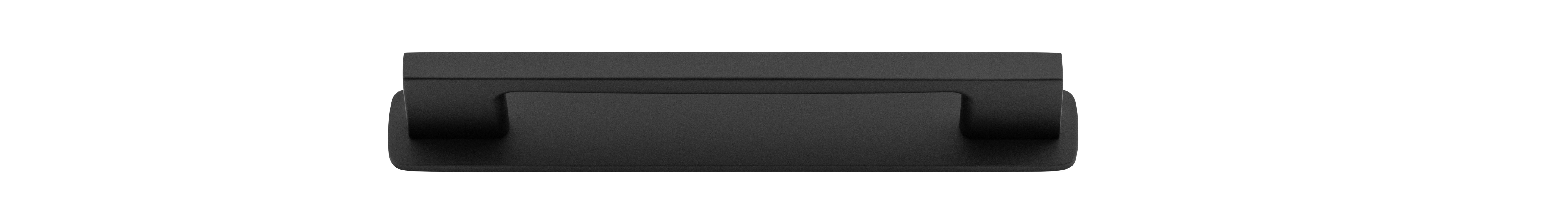 0527B - Cali Cabinet Pull with Backplate - CTC 128mm - Matt Black