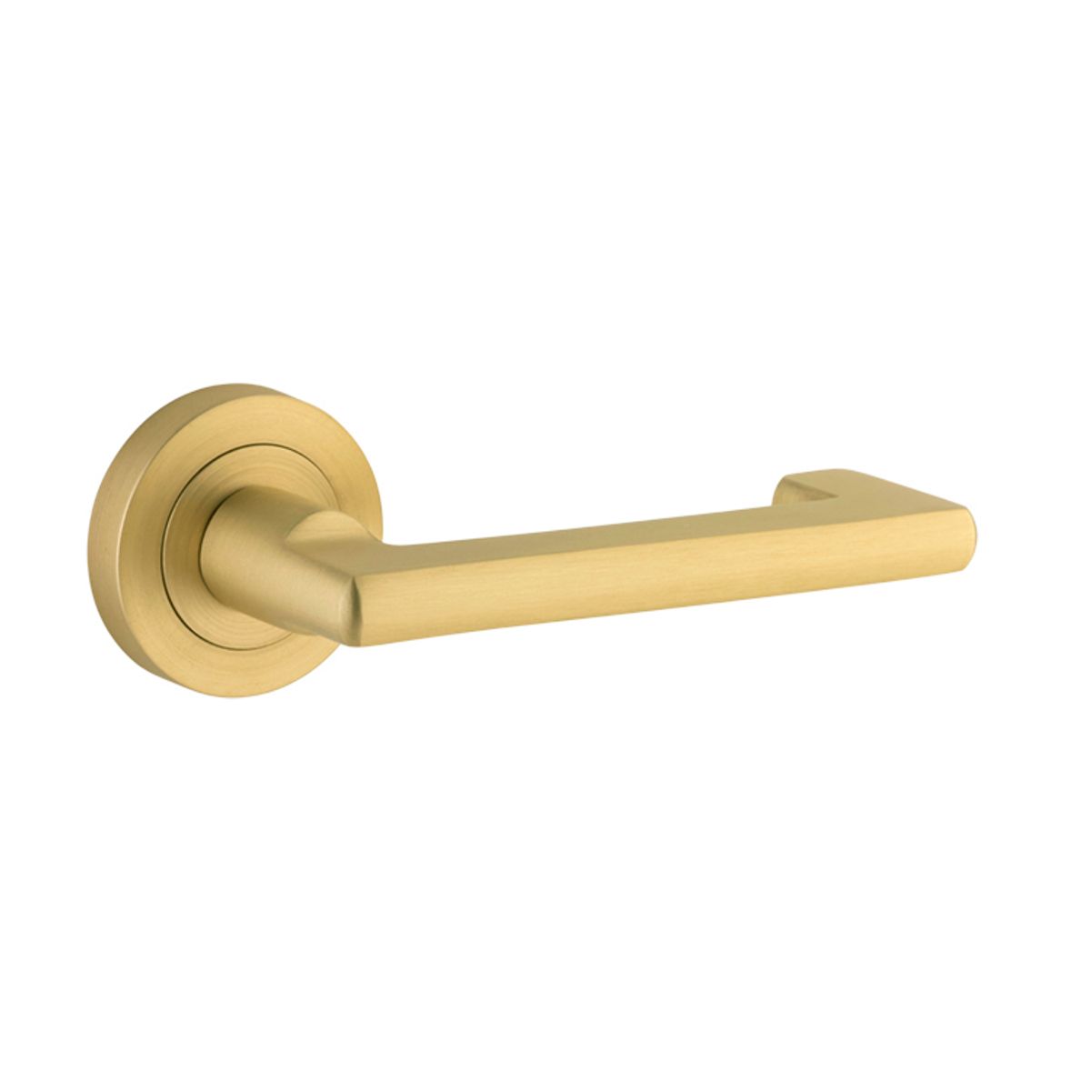 16276 - Baltimore Return Lever - Round Rose - Brushed Gold PVD - Passage