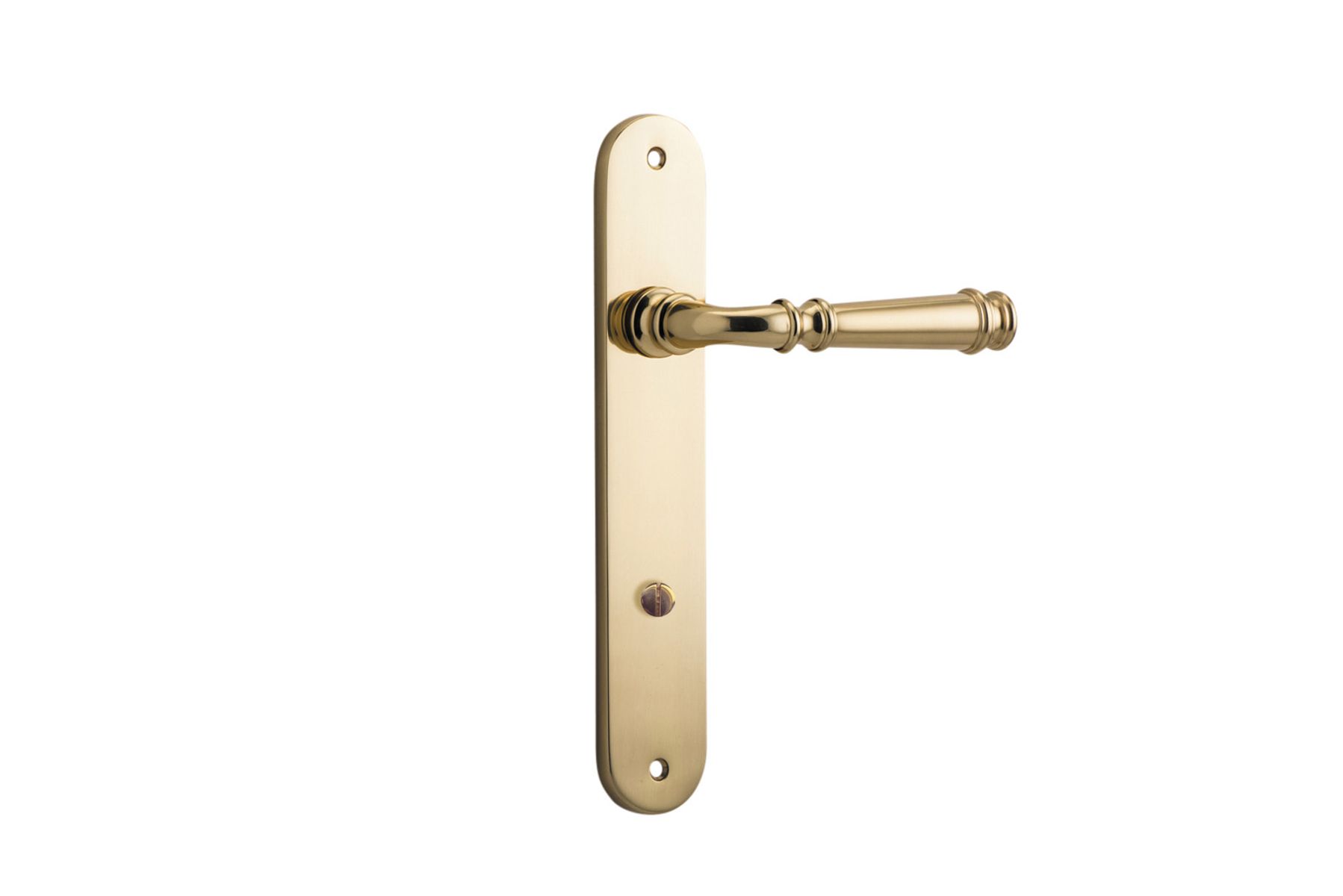 10230P85 - Verona Lever - Oval Backplate - Polished Brass - Privacy