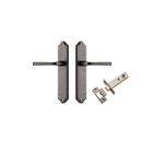 13720KPASS60 - Annecy Lever - Shouldered Backplate Passage Kit - Distressed Nickel - Passage