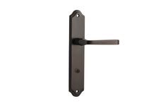 10720P85 - Annecy Lever - Shouldered Backplate - Signature Brass - Privacy