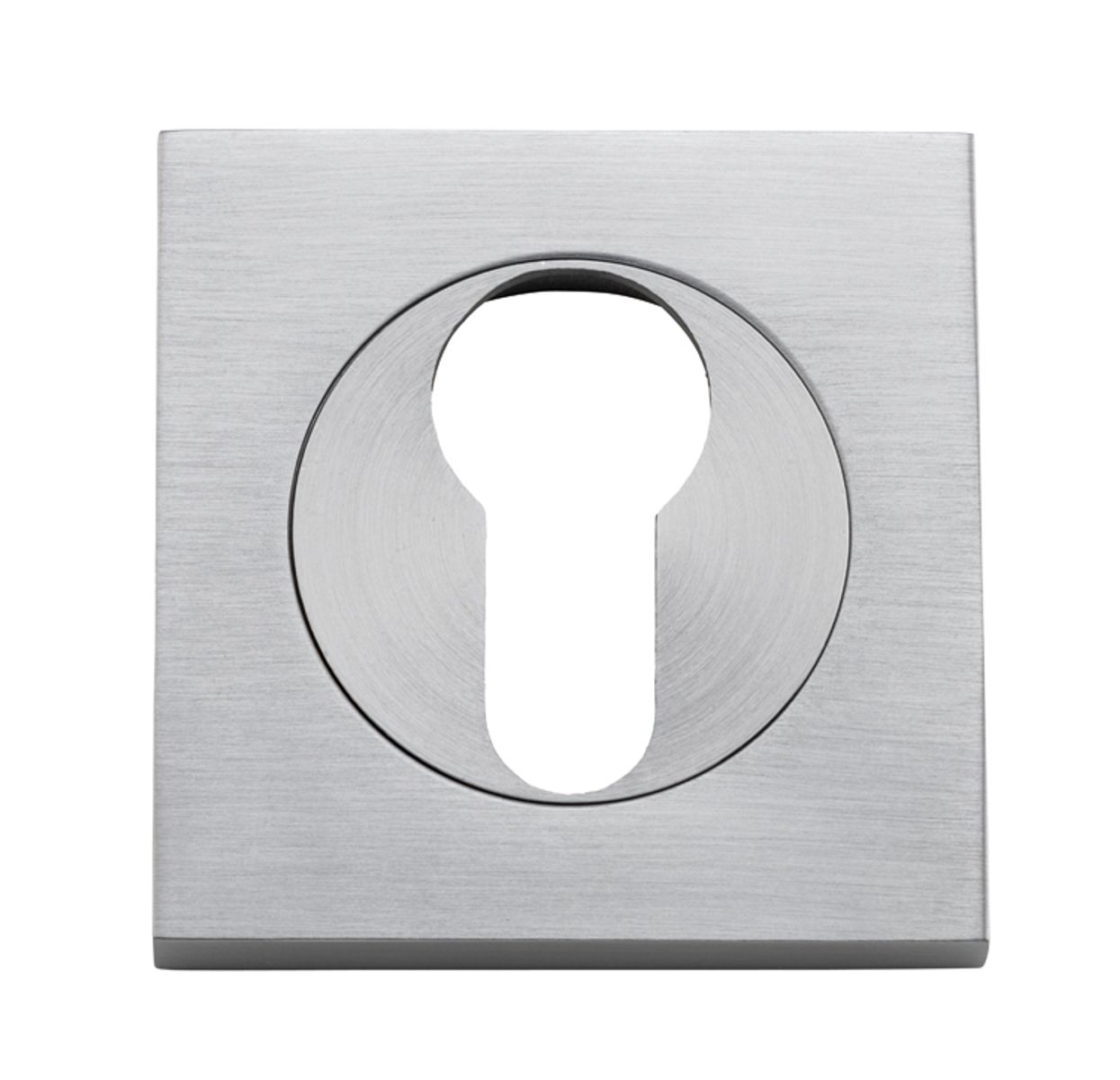 20025 - Euro Escutcheons -  Square - Brushed Chrome
