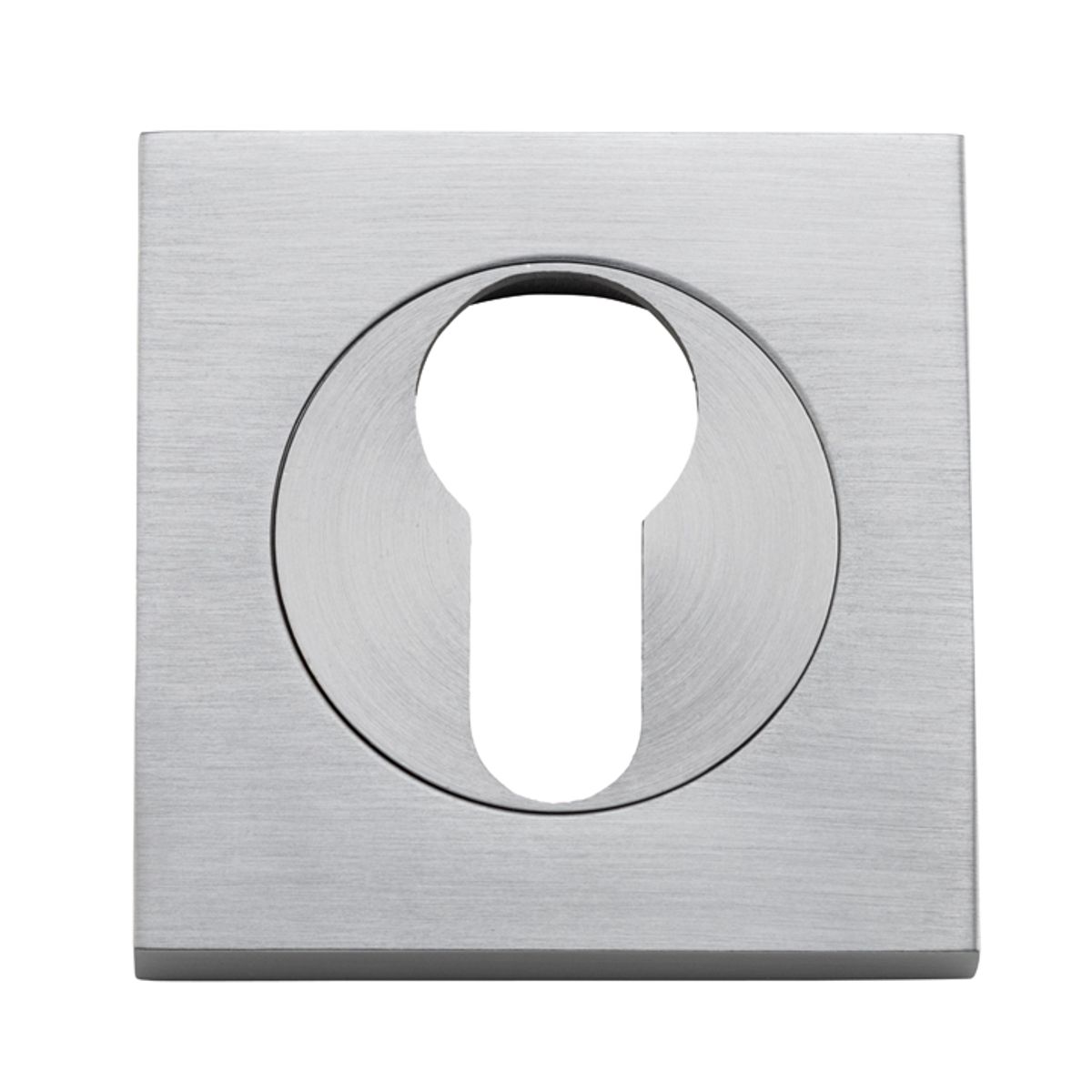 20025 - Euro Escutcheons -  Square - Brushed Chrome