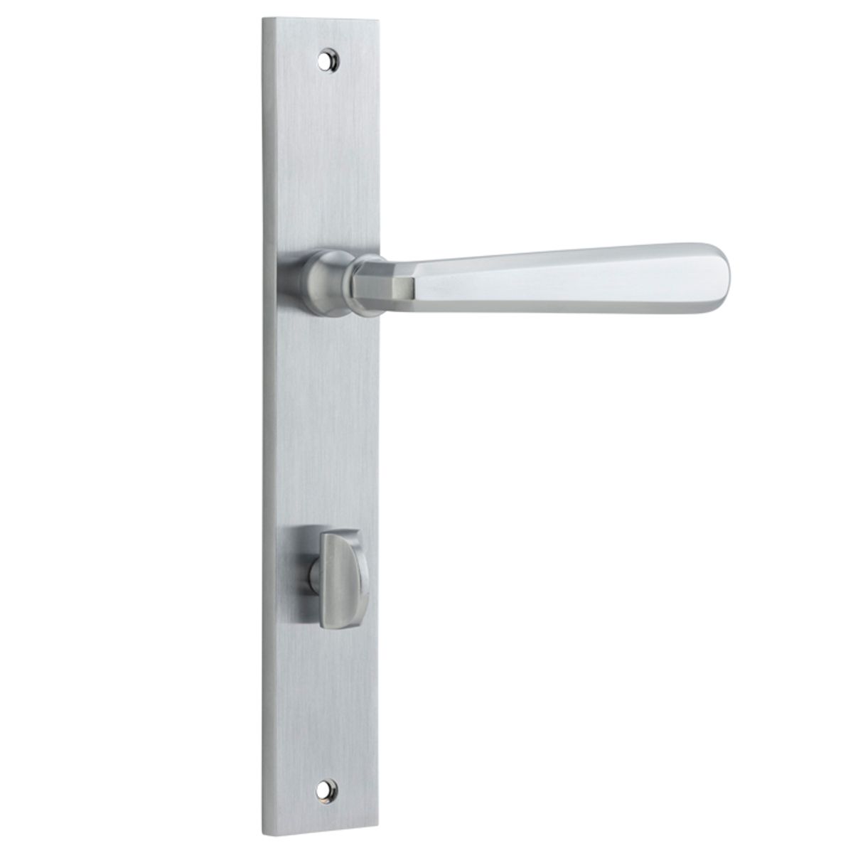 12372P85 - Copenhagen Lever - Rectangular Backplate - Brushed Chrome - Privacy