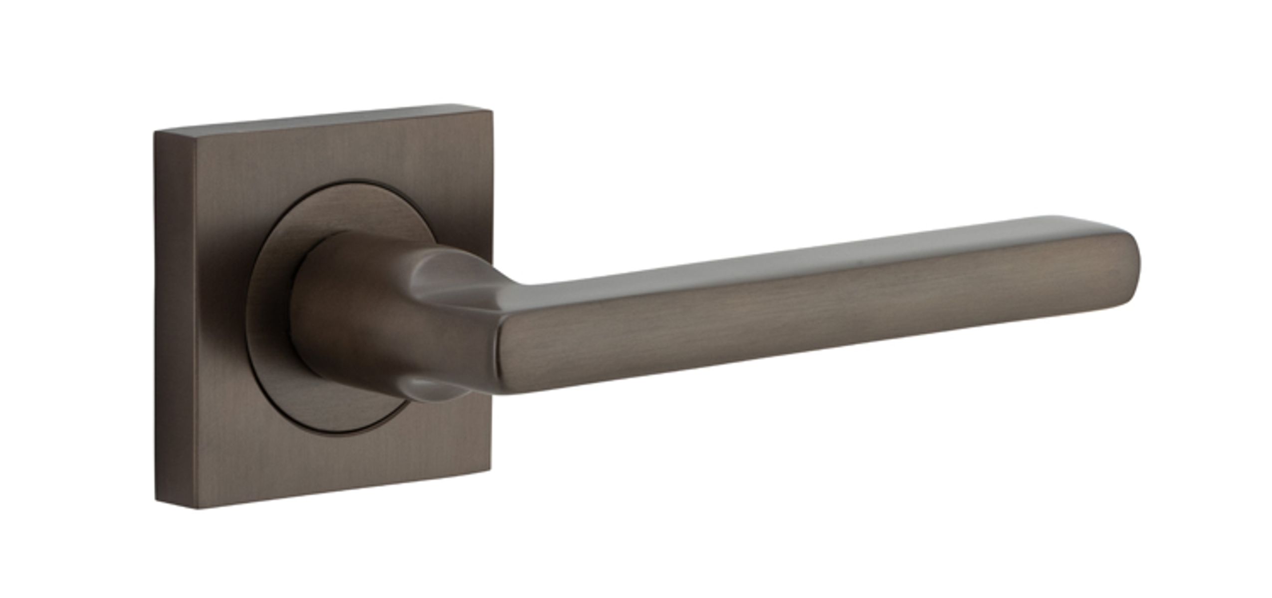 0271 - Baltimore Lever - Square Rose - Signature Brass - Passage