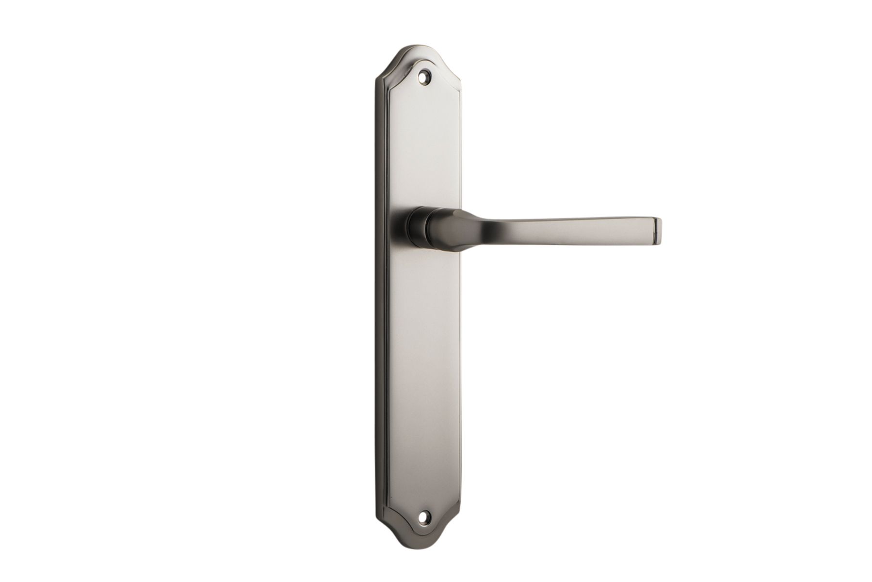 14720 - Annecy Lever - Shouldered Backplate - Satin Nickel - Passage