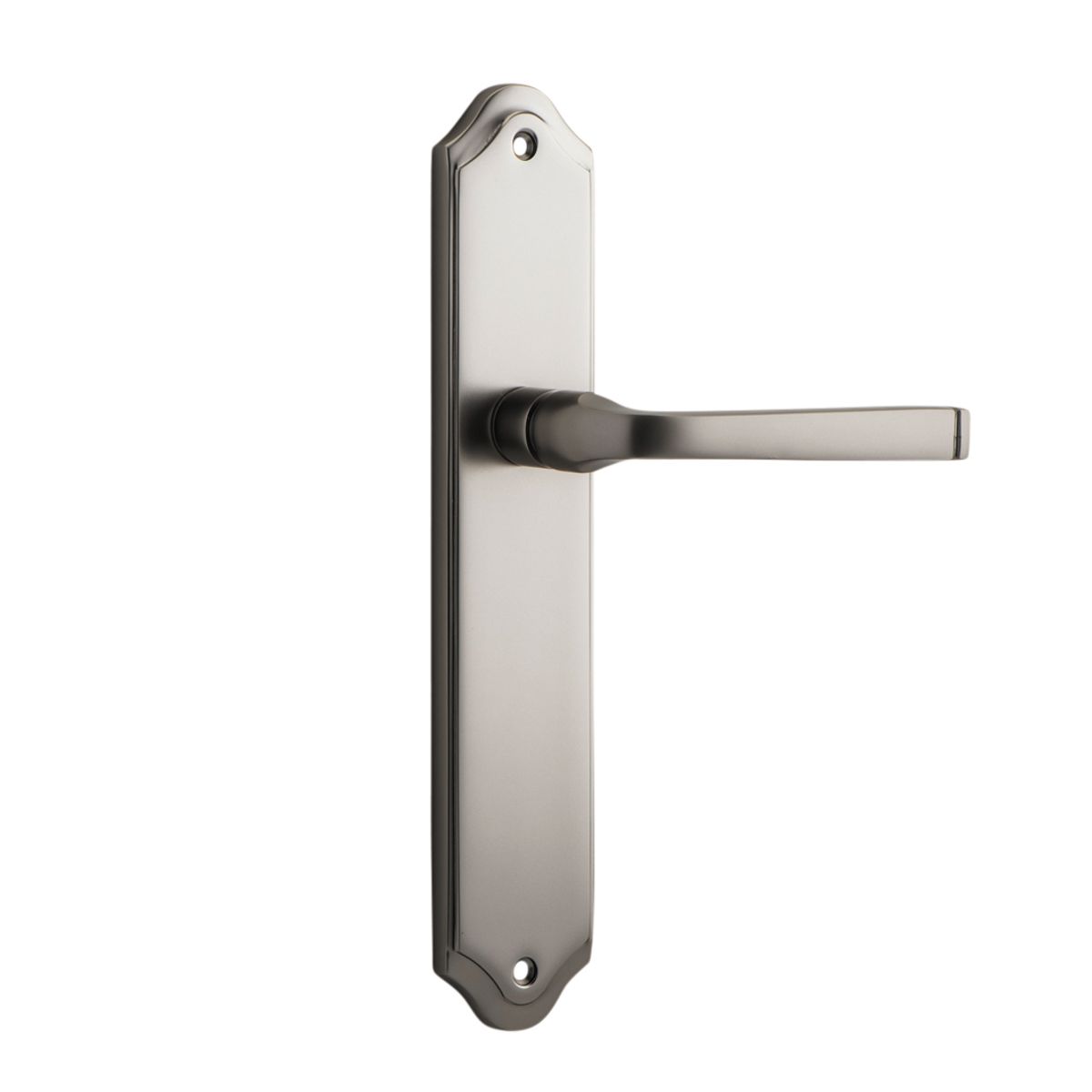 14720 - Annecy Lever - Shouldered Backplate - Satin Nickel - Passage