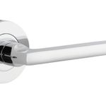 9214KIBPRIV60 - Baltimore Lever - Round Rose (Inbuilt Privacy) - Polished Chrome - Privacy