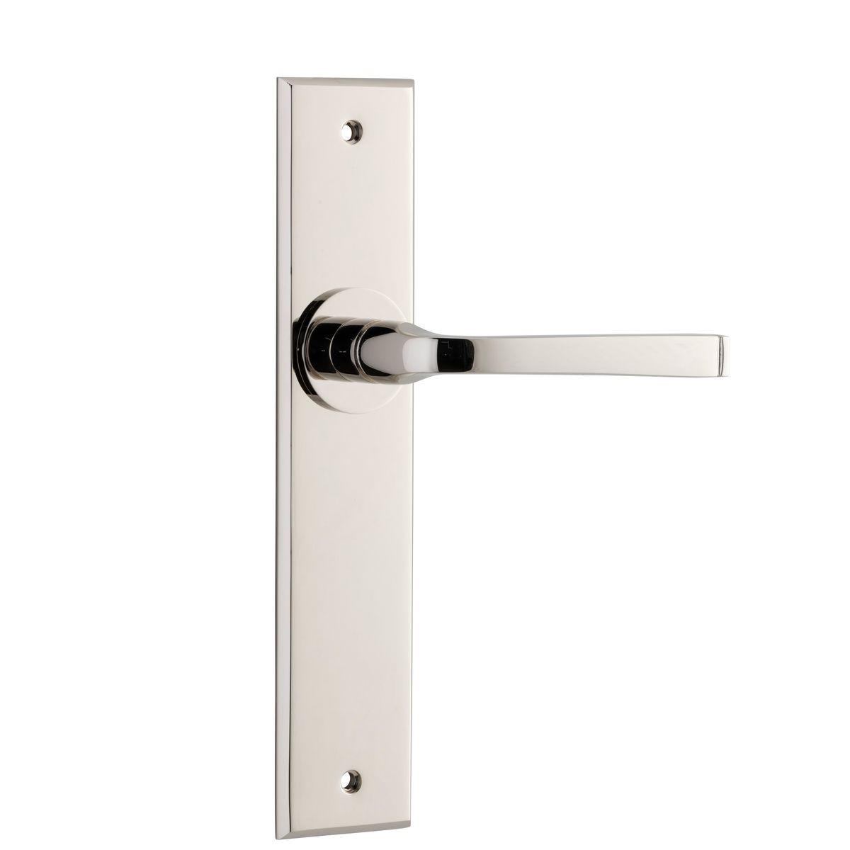 14288 - Annecy Lever - Chamfered Backplate - Polished Nickel - Passage