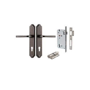 Annecy Lever - Shouldered Backplate Entrance Kit with High Security Lock