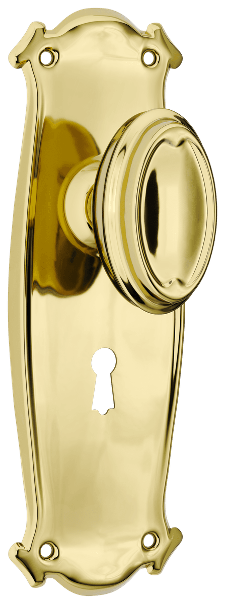 Bungalow Door Knob - Long Backplate