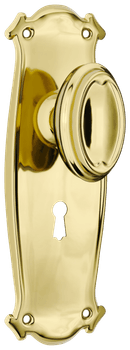 Bungalow Door Knob - Long Backplate