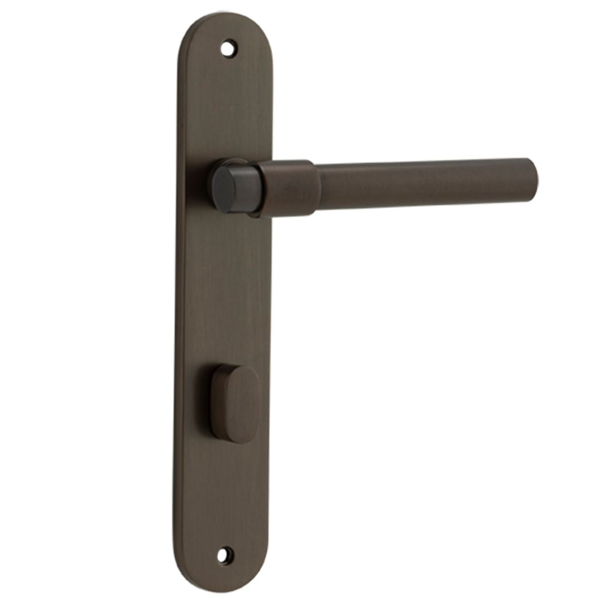 10900P85 - Helsinki Lever - Oval Backplate - Signature Brass - Privacy