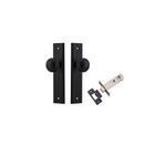 12838KPASS60 - Paddington Knob - Stepped Backplate Passage Kit - Matt Black - Passage