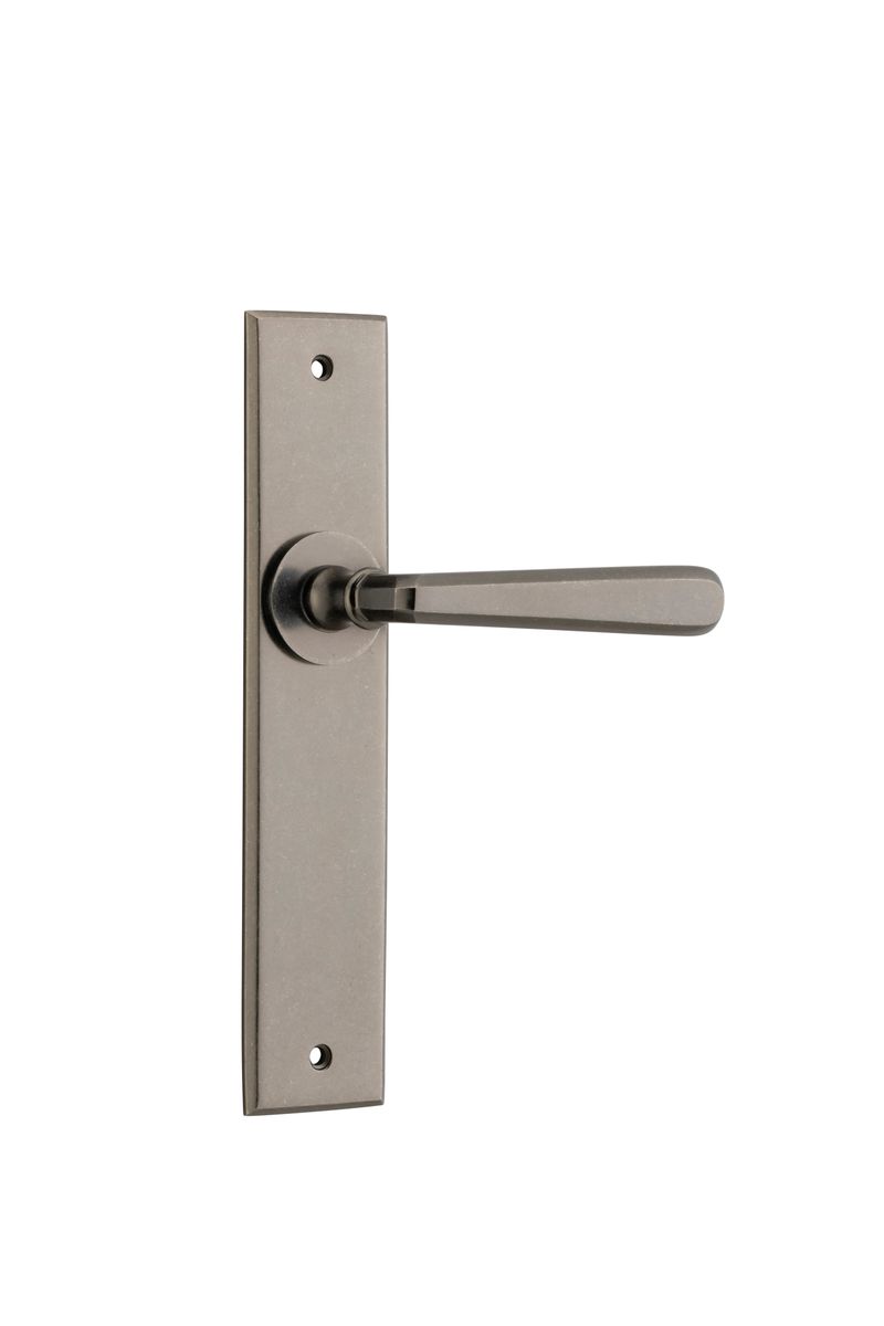 13880 - Copenhagen Lever - Chamfered Backplate - Distressed Nickel - Passage