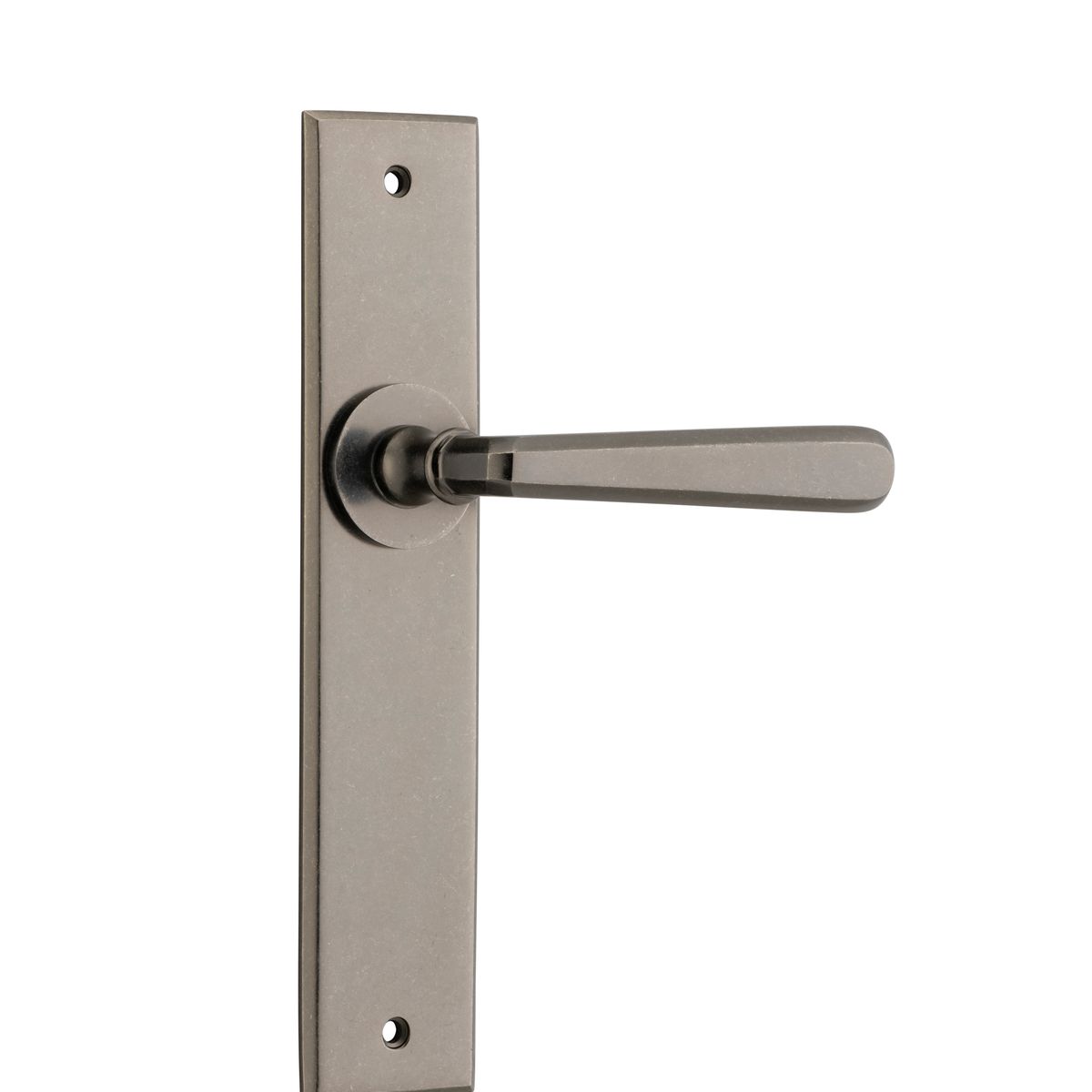 13880 - Copenhagen Lever - Chamfered Backplate - Distressed Nickel - Passage