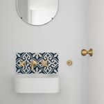 0254 - Guildford Knob - Round Rose - Brushed Brass - Passage