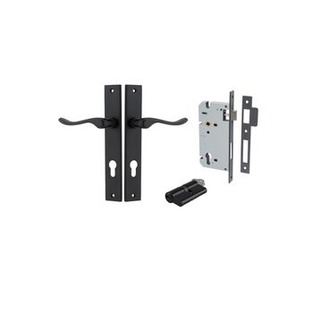 Stirling Lever - Rectangular Backplate Entrance Kit with High Security Lock